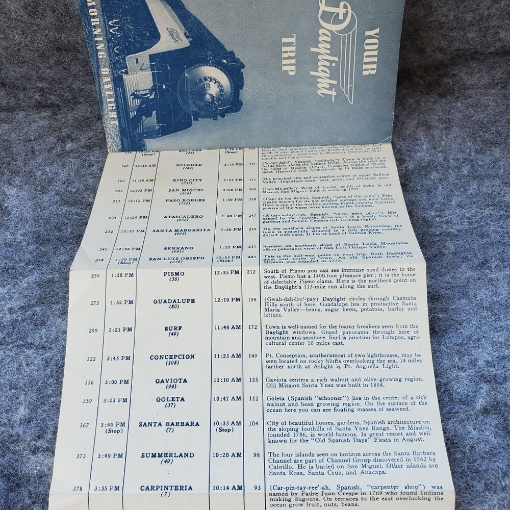 VTG Southern Pacific Railway Brochure Your Daylight Trip California Countryside - Picture 6 of 9
